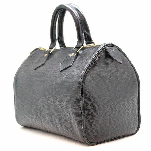Louis Vuitton Handbags - Louis Vuitton Leather Handbag Epi Bag Boston Black Noir Speedy